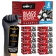 Black Nitrile Gloves Disposable Latex Free & Powder Free, 4 Mil Rubber Glove,...