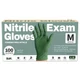 PowderFree Nitrile Gloves 100 Count Food Safe Disposable Green Medium