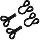 Lakesstory Black Covered Hooks & Eye Sewing Closure for Fur Coat 