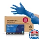 Ansell MICROFLEX SafeGrip SG-375 Latex Gloves, Large, Blue, 50 Pack