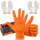 BBQ Gloves for Grilling Disposable Heat Resistant  100 Nitrile Gloves + 4 Reu...
