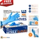 Disposable Nitrile Gloves, Blue - 100 Count Latex-Free for Food Safety & Hygiene