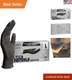 Professional Nitrile Gloves - 4 Mil Thick, Large & Disposable for Food Safe Use