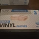 Clear Disposable Vinyl Gloves, 2.75 Mil Palm, 3.9 Mil Fingers, 100 Count