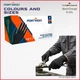 A930 - Portwest Orange HD Disposable Gloves Black/Orange Nitrile