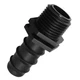 Lakesstory 3/4 Inch PVC Barbed Hose Connector - in hose connector, Black 