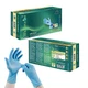 WALLETZ4U EMERALD PREMIUM NITRILE GLOVES - 100PCs BOX - 2 BOXES - LARGE - BLUE