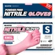 Beastek Nitrile Disposable Gloves, 4 mil Small, Small (Rose Quartz) 