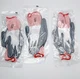 3 Pairs Liberty Glove & Safety Industrial Work Gloves F4630GC/S Gray/White/Red