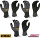3 PAIR DeWalt Flexible Durable Nitrile Grip Palm Coated Lightweight Work Gloves