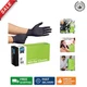 Durable Black Nitrile Gloves - 100 Pack, Multifunctional and Puncture Resistant