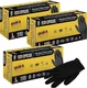 Dura-Gold Heavy Duty Black Nitrile Disposable Gloves, 6 Mil Pack of 1000 Small