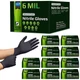 Inspire HEAVY DUTY ORIGINAL Stretch Nitrile Black Gloves Disposable Latex Fre...
