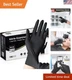 Nitrile Exam Gloves, Black Latex Free Powder Free Disposable Gloves for Medic...