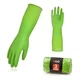 Vgo... 3-Pairs Dishwashing Gloves - Reusable Household, Kitchen, Long Sleeve,...