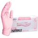 Small Pink Nitrile Gloves Pack of 100 Disposable Food Safe Protective Gloves