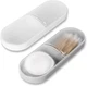 Travel Cotton Swab & Round Holder, 2-partment Organizer with