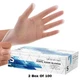 Disposable Vinyl Exam Gloves Clear Powder Free Dre Health Small 2 Box of 100