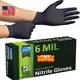 Inspire Black Nitrile Gloves HEAVY DUTY 6 Mil Nitrile Chemical Resistant Medical