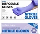 Nitrile Exam Gloves, 4.5 Mil Powder-Free Latex-Free Disposable -Safe Cooking Cle