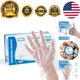 Clear Food Handling Gloves - 500ct Disposable Poly, Perfect for Home and Kitchen