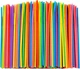 300 Pcs Colorful Flexible Plastic Sts,  Disposable