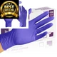 PEIPU Nitrile Gloves,Disposable Cleaning Large (Pack of 100), Blue 