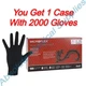 *2,000-Gloves* Microflex Black Dragon PF Examination Latex X-Small BD-1000-PF