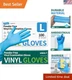 Versatile Powder-Free Vinyl Gloves - 100 Large Gloves, Perfect for Daily Use