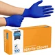 Inspire Cobalt Blue Nitrile Disposable Gloves | 4.5 Medium, 