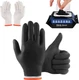 BBQ Gloves 50 Disposable nitrile Gloves with 2 Reusable Cotton Liners Guantes fo