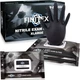  Nitrile Disposable Black Gloves - 3.5mil Powder-Free Latex Black(x-large 180)