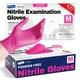 Supmedic Nitrile Exam Gloves, 4 Mil 100 Pcs Medium, Medium (Rose Orchid) 