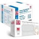 Basic Medical Vinyl Exam Gloves Disposable Latex Free Medium, Powder-Free, Clear