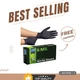 Heavy Duty 6 Mil Black Nitrile Gloves | 100 Count - Chemical Resistant