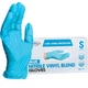 Disposable Nitrile Vinyl Blend Gloves, 4 Mil Extra Protection, Powder-Free, L...