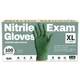 SUP Nitrile Gloves, 100 Count, Food Safe, Latex~Free, Green, X~Large