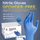 100PCS Disposable Nitrile Gloves - Latex Free, Powder Free, Exam/Work Gloves