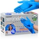 SereneLife SLGLVNIT100MD 100 Pcs Nitrile and Vinyl Blend Disposable Gloves