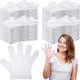 Hoolerry 2000 Pcs Disposable Plastic Gloves Approx. 10.2 x 10 inches, Clear