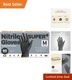 First Glove Black Industrial Disposable Nitrile Gloves 6 Mil Latex & Powder Free