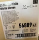 Kimtech 6.5 G3 Sterile White Nitrile Gloves 12" 56889 exp /2029 TOAL 20X10= 200