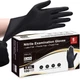 Schneider Black Nitrile Exam Gloves, XL, 5 Mil Disposable X-Large, 