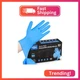 TitanFlex Heavy-Duty Blue Disposable Nitrile Gloves, Small, Box of 100, 6-mil, F