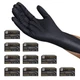 GP Craft Black Large Nitrile Gloves Diamond 8Mil Disposable Latex Free 1000/Case