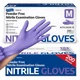 Supmedic Medical Soft Max&trade; Nitrile Disposable Medium, Medium (Blue Violet)