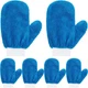 6 Pcs Microfiber Mitt with Thumb for Cars Paint Mitt Wash Gloves Terry Weave ...