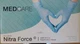 MedCare Nitra Force Nitrile Protective Disposable Medium Gloves 100 Count Box