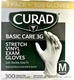 CURAD Basic Care 3G Stretch Vinyl Exam Gloves MEDIUM 300 Count - NIB