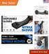 Nitrile Disposable Gloves, 4 Mil Black Powder-Free Latex-Free Food-Safe Glove...